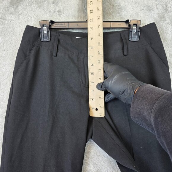 Michael Kors Pants Womens 8 Petite Black Cropped Trouser Dress Work Career - Picture 7 of 16
